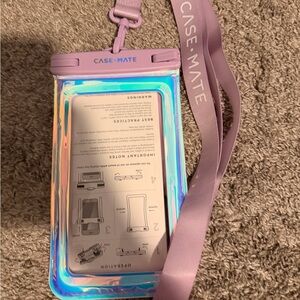 Case-Mate Holographic Phone Pouch with Purple Strap